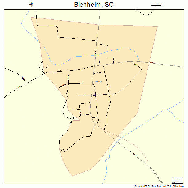 Blenheim, SC street map