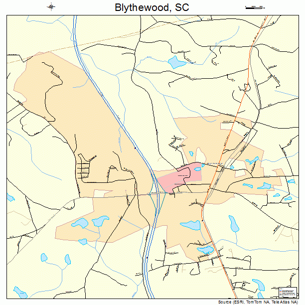 Blythewood, SC street map
