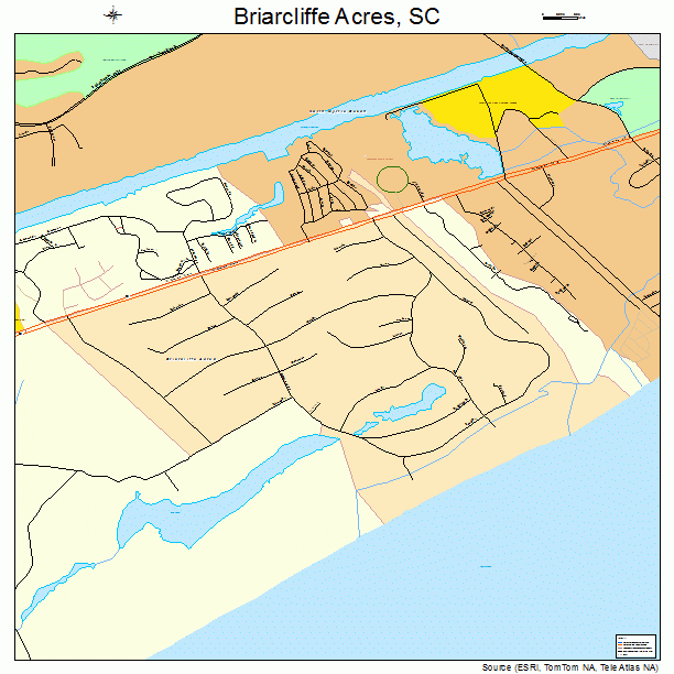 Briarcliffe Acres, SC street map