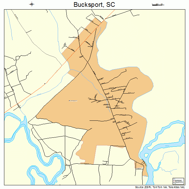 Bucksport, SC street map