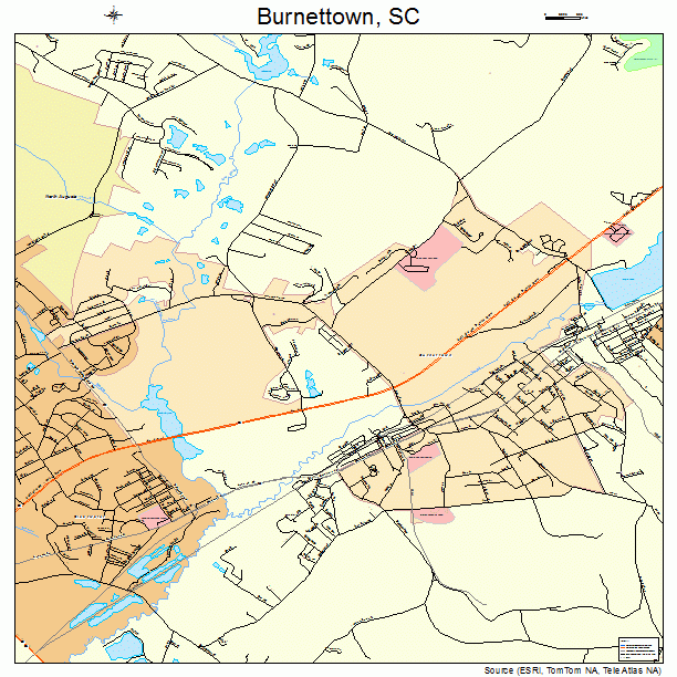Burnettown, SC street map