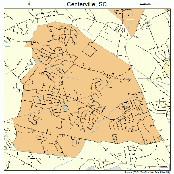 Centerville, SC street map