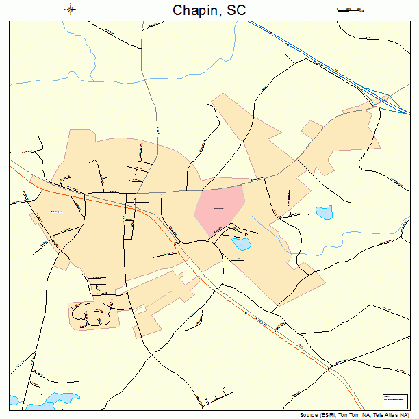 Chapin, SC street map