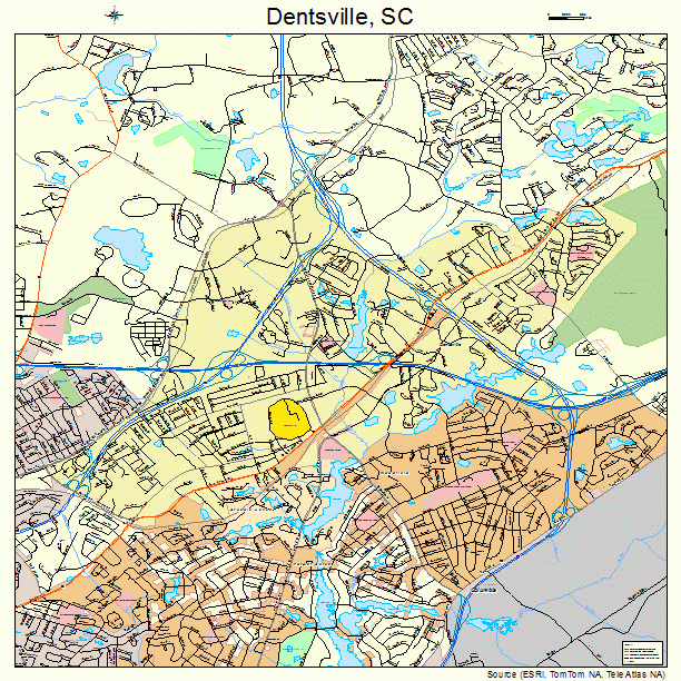 Dentsville, SC street map
