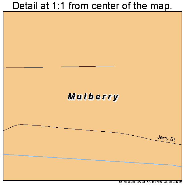 Mulberry, South Carolina road map detail