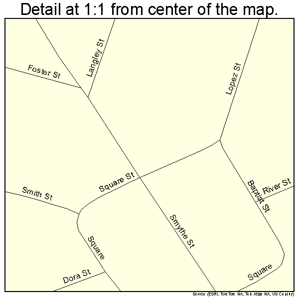 Pelzer, South Carolina road map detail