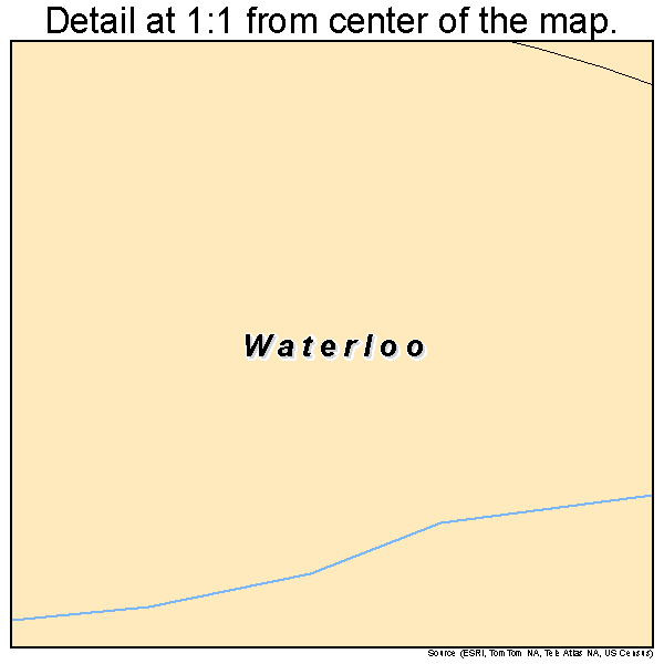 Waterloo, South Carolina road map detail