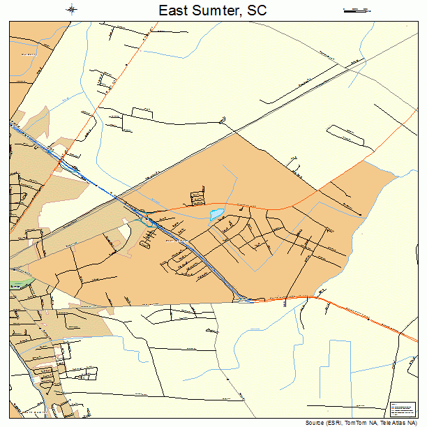 East Sumter, SC street map