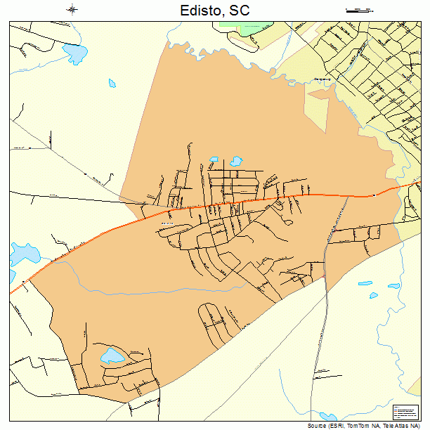 Edisto, SC street map