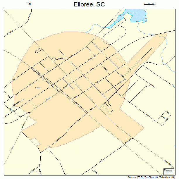 Elloree, SC street map