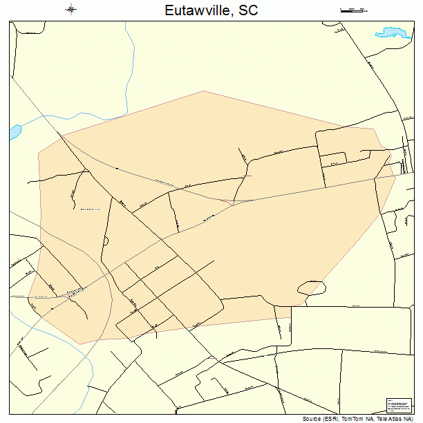 Eutawville, SC street map