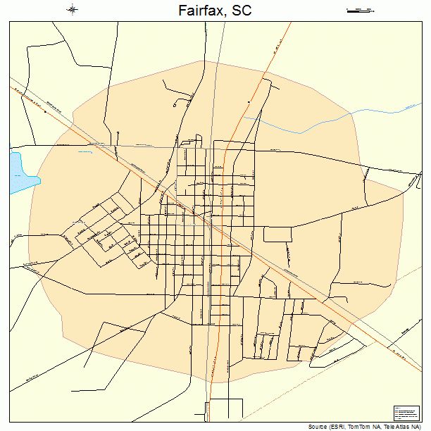 Fairfax, SC street map