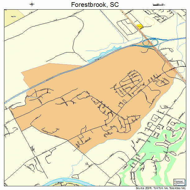 Forestbrook, SC street map