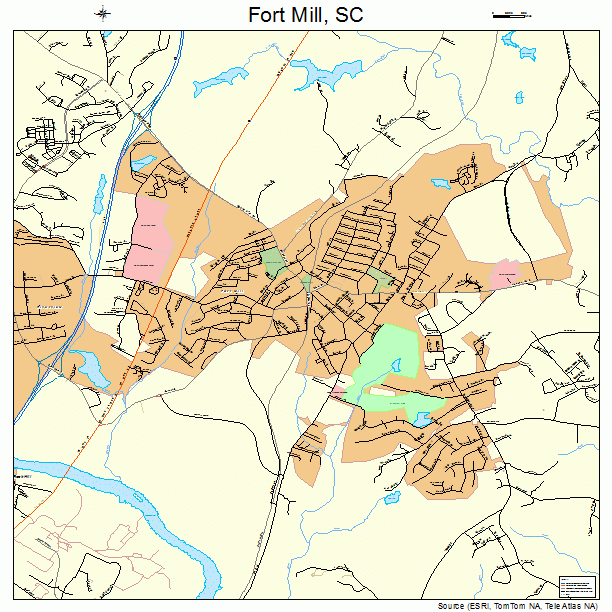Fort Mill, SC street map