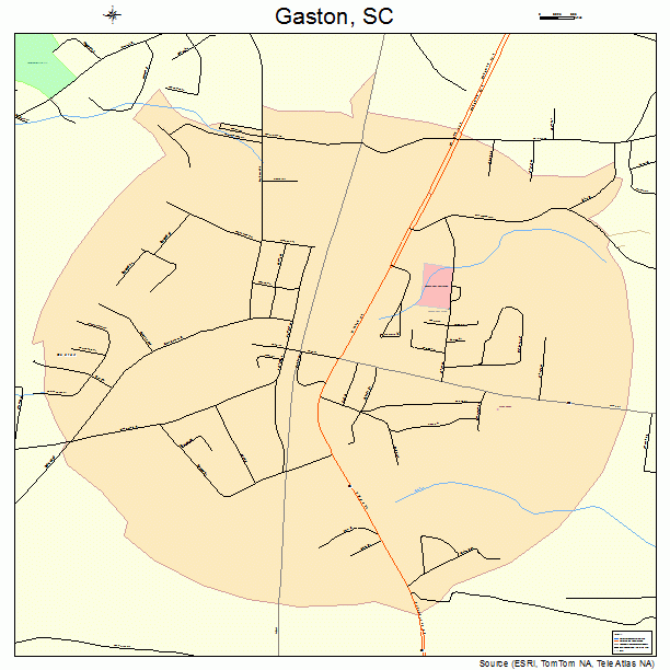 Gaston, SC street map