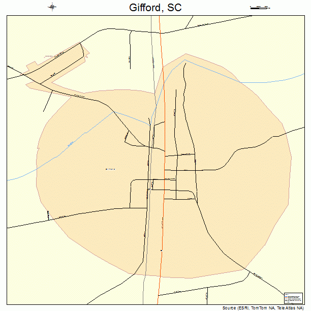 Gifford, SC street map