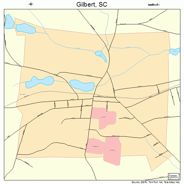 Gilbert, SC street map
