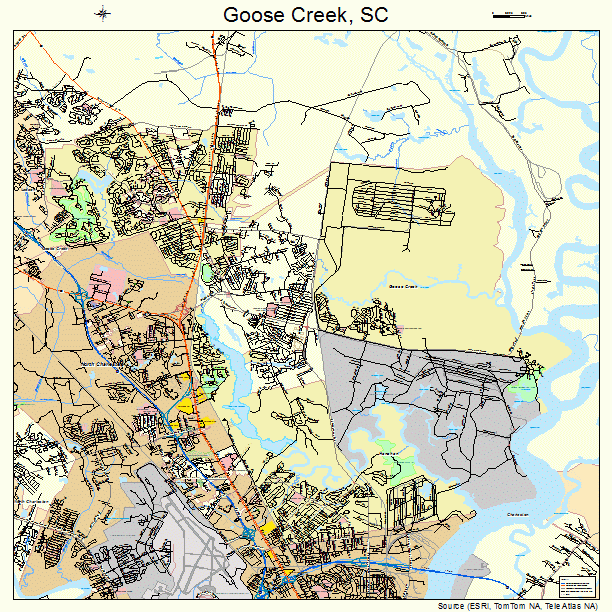 Goose Creek, SC street map