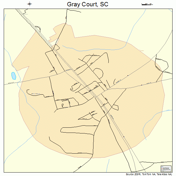 Gray Court, SC street map