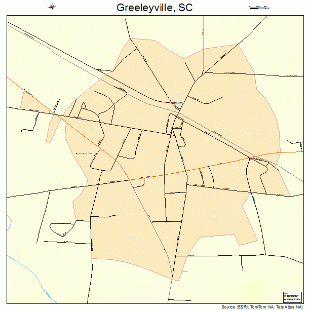 Greeleyville, SC street map