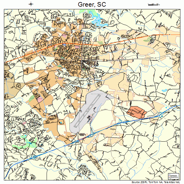 Greer, SC street map