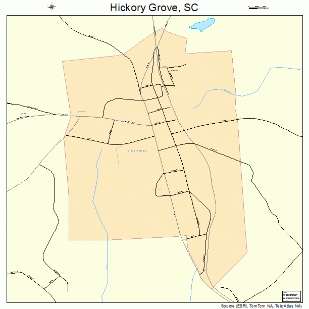 Hickory Grove, SC street map