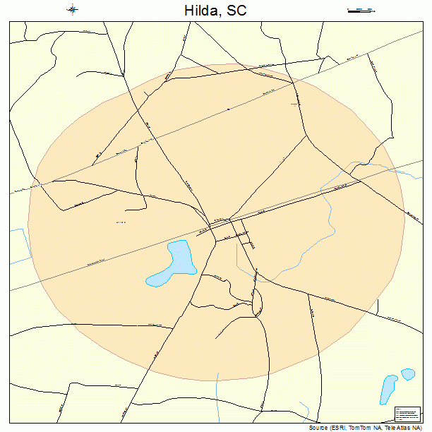 Hilda, SC street map