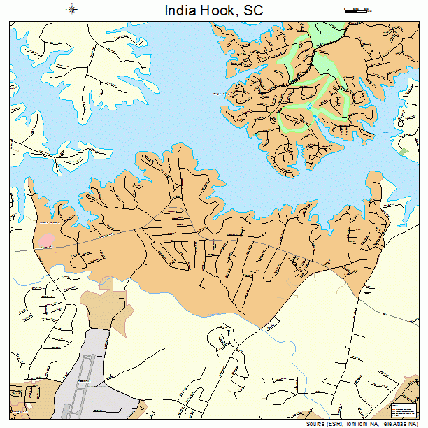 India Hook, SC street map