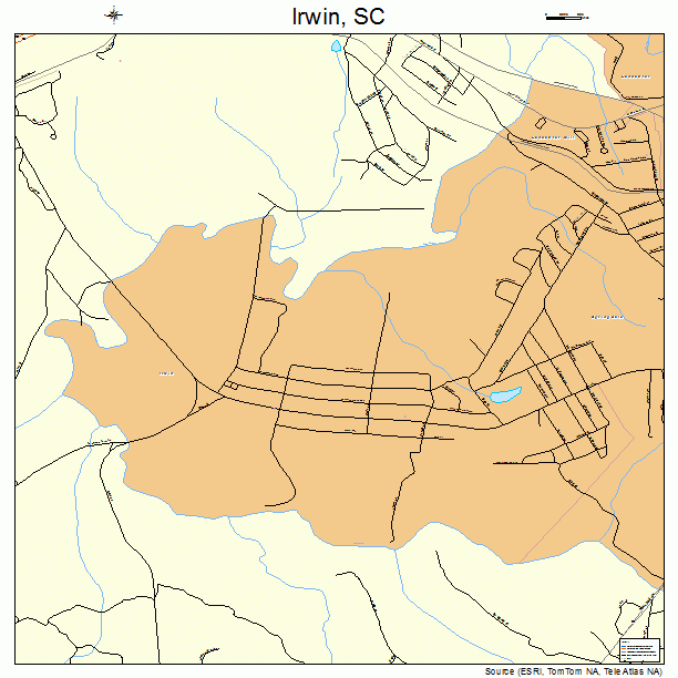 Irwin, SC street map