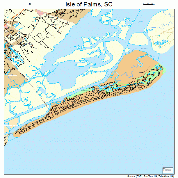 Isle of Palms, SC street map