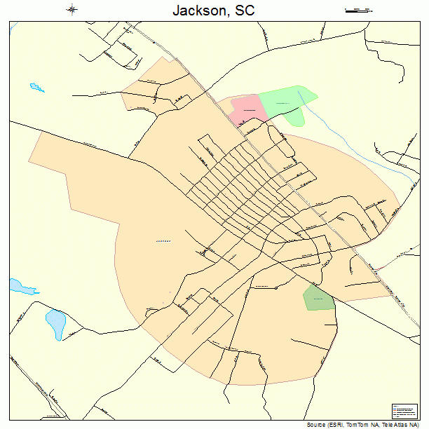 Jackson, SC street map