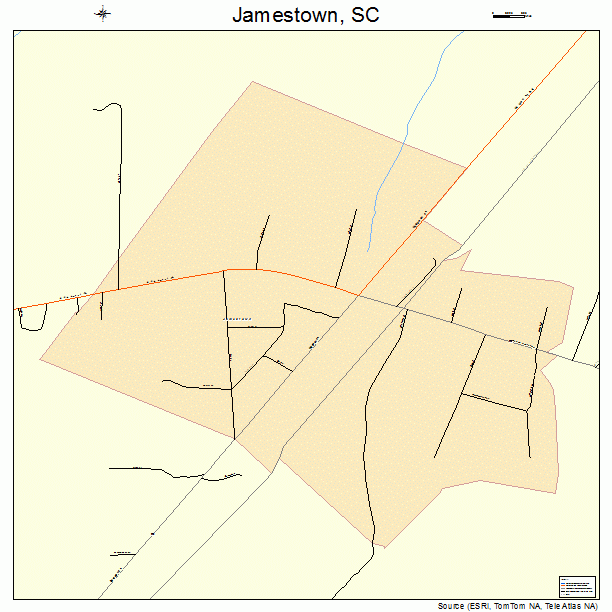 Jamestown, SC street map