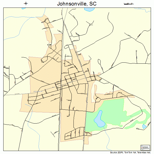 Johnsonville, SC street map