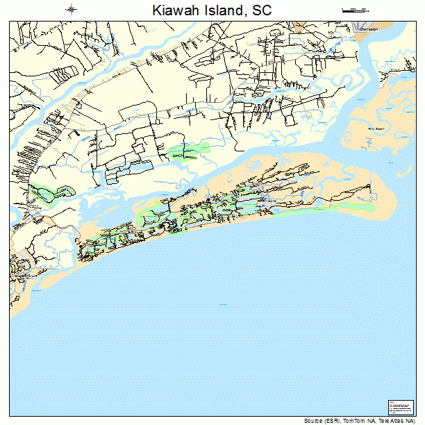 Kiawah Island, SC street map