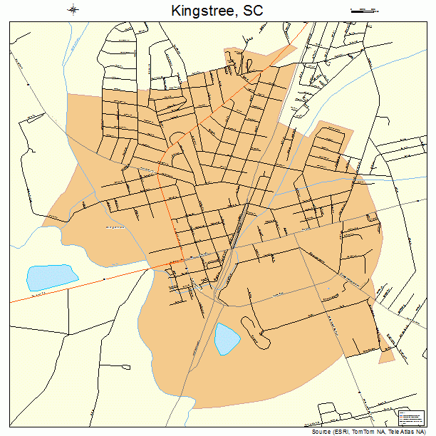 Kingstree, SC street map