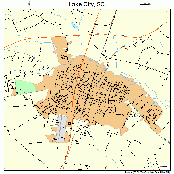 Lake City, SC street map