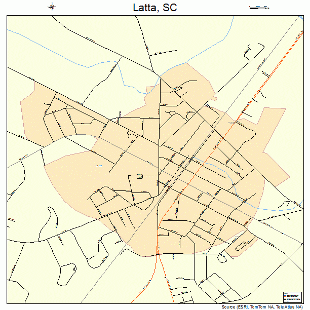 Latta, SC street map