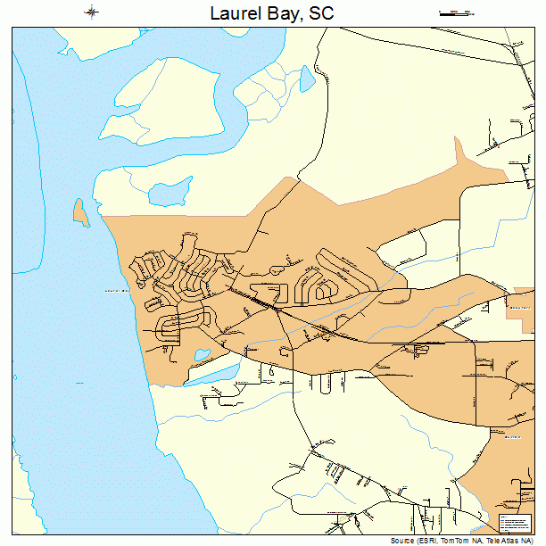Laurel Bay, SC street map