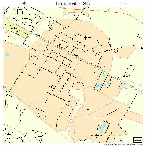 Lincolnville, SC street map