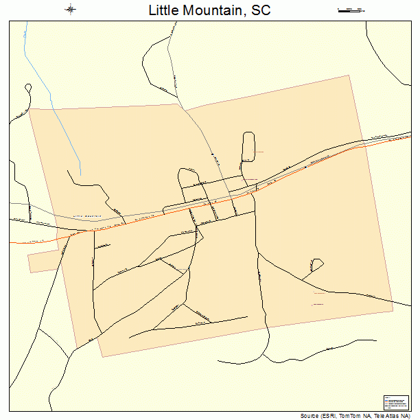 Little Mountain, SC street map