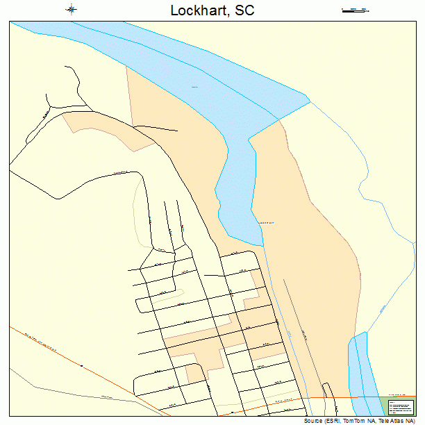 Lockhart, SC street map