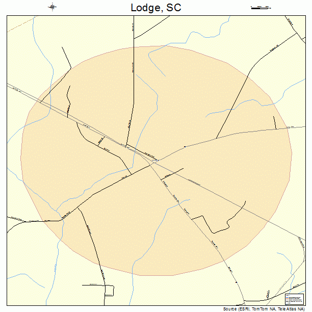 Lodge, SC street map