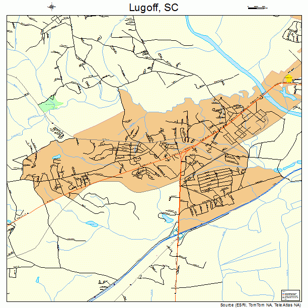 Lugoff, SC street map