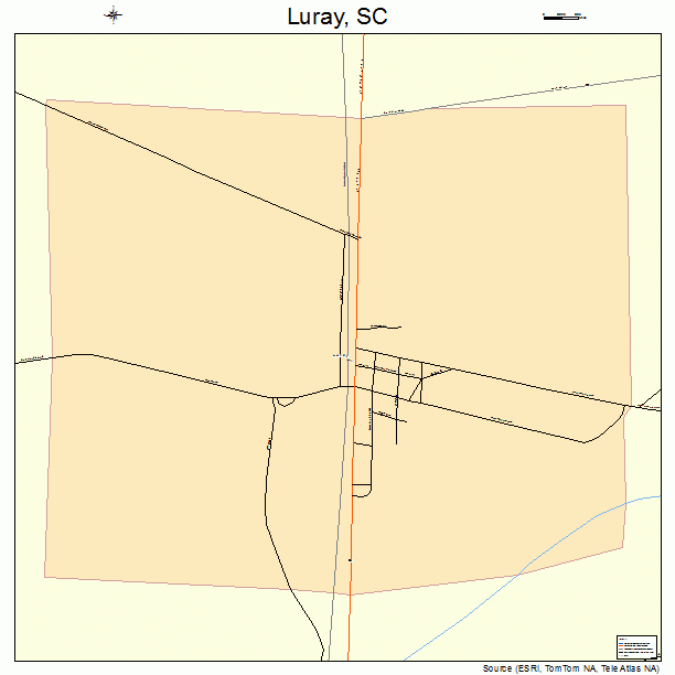Luray, SC street map