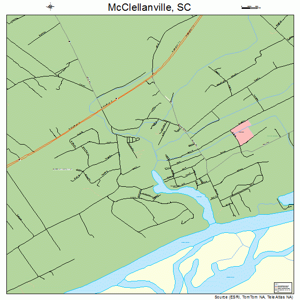 McClellanville, SC street map