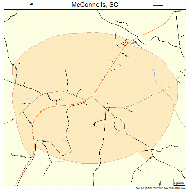 McConnells, SC street map