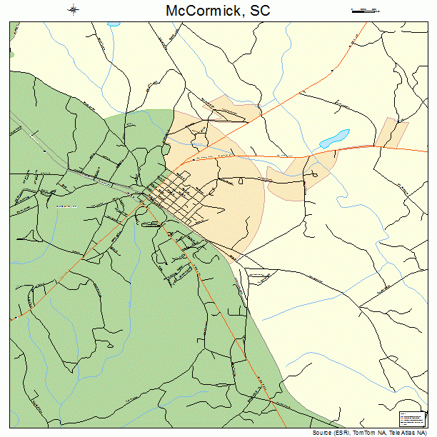 McCormick, SC street map