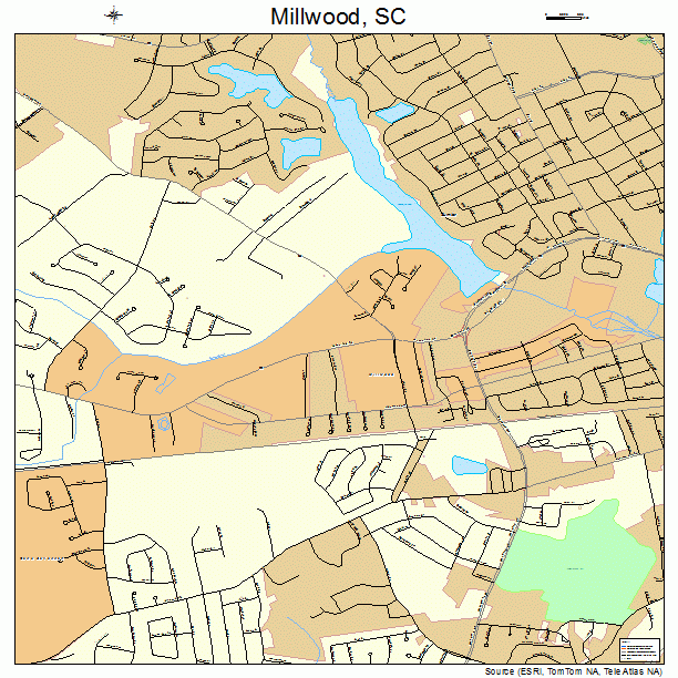 Millwood, SC street map