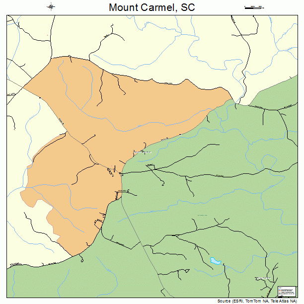 Mount Carmel, SC street map