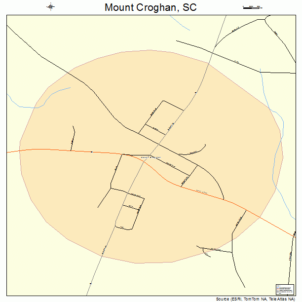 Mount Croghan, SC street map